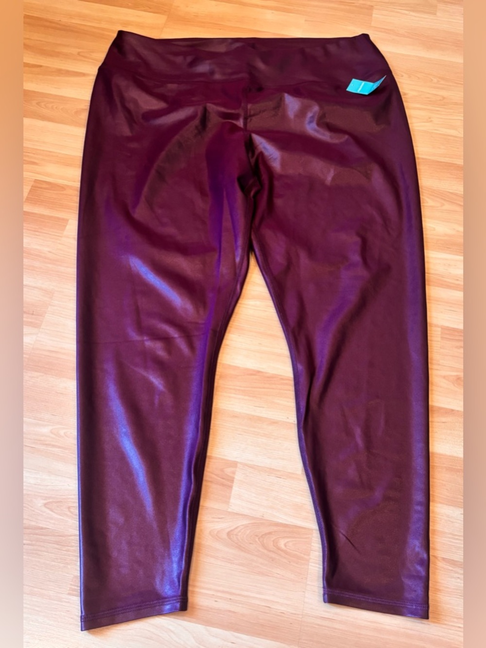 Maurices Deep Burgundy Faux Leather Leggings
